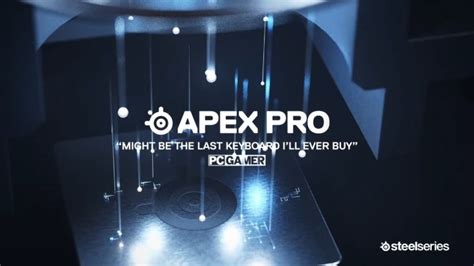 SteelSeries Apex Pro RGB Omnipoint Mechanical Gaming Keyboard Wired USB OLED Smart Display ...