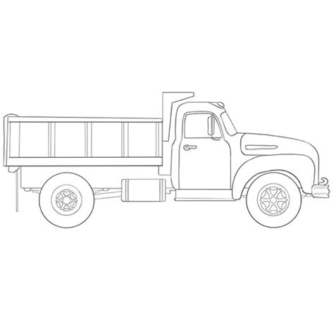 How to Draw a Big Truck for Beginners - Car Drawing Tutorials