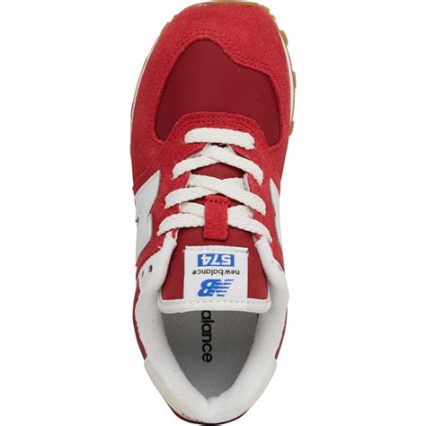 Buy New Balance Kids 574 Trainers Electric Red/Crimson