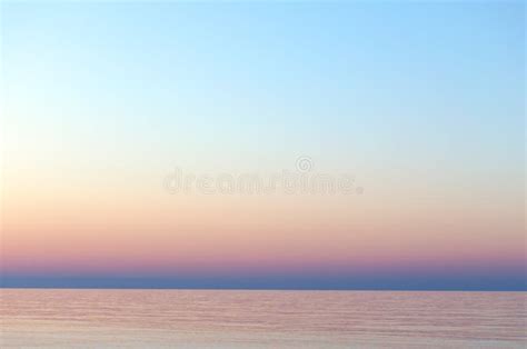 Clear Sunset Sky. Gradient Background in Pastel Colors. Sunset Over the Sea Stock Photo - Image ...