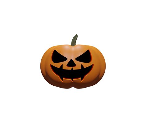 Free PNG pumpkin head orange color 3D render illustration for Halloween background. 11654672 PNG ...
