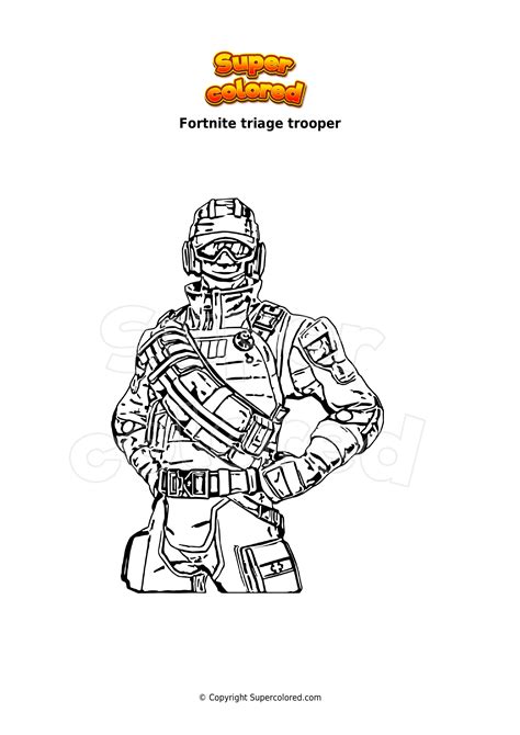Disegno Da Colorare Fortnite Triage Trooper Supercolored | The Best Porn Website