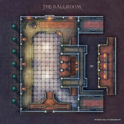 D&D Ballroom Map - Large World Map