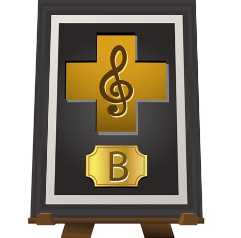 Clipart - Trophy Music B Brown