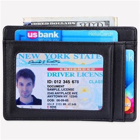 Slim wallet with ID Window and RFID Blocking | Best Wiki