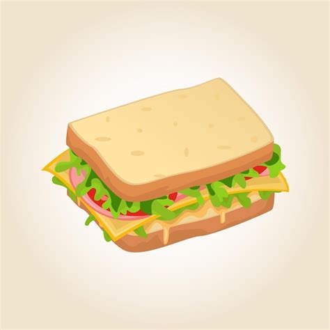 Premium Vector | Sandwich premium vector illustration