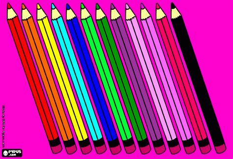 colored pencils coloring page, printable colored pencils