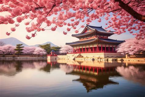 Beautiful Gyeongbokgung Palace in Seoul, South Korea, Gyeongbokgung ...