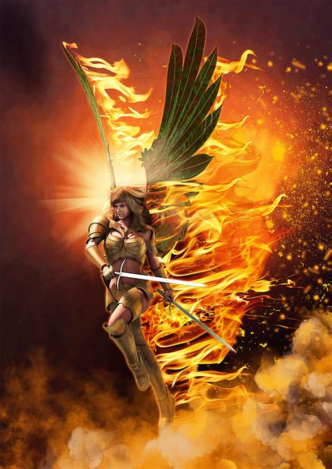 Fire angel by aschmit on DeviantArt