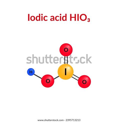 Iodic Acid Molecular Structure Formula Hio3 Stock Vector (Royalty Free ...