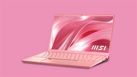 If you really want a pink laptop, MSI now has a limited edition Prestige 14 in Rose Pink ...