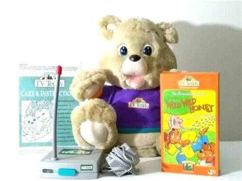 1993 TV Teddy Bear TV First Interactive Talking Friend Vintage VHS | eBay