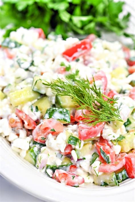 Low Carb Cottage Cheese Salad