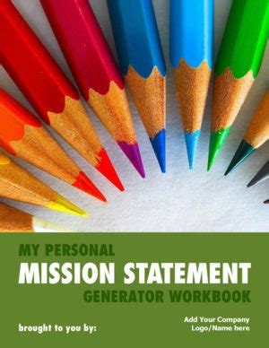 Personal Mission Statement Generator Workbook | Coaching Tools from The ...