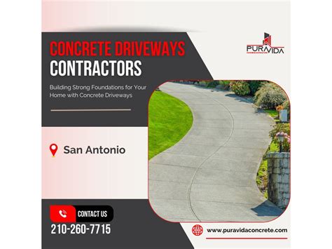 Concrete Driveway Contractors - Construction & Remodeling - Helotes ...