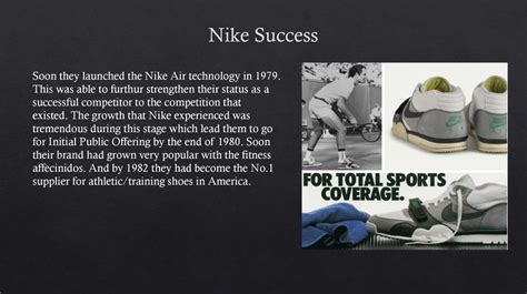 The success story of Nike company - online presentation