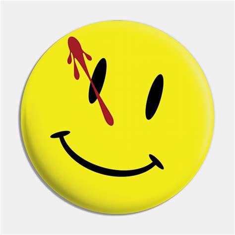 Watchmen Smiley Face - Watchmen - Pin | TeePublic