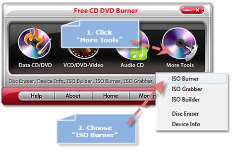 Free CD DVD Burner Platinum - Tutorial - How to Burn ISO