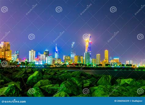 Skyline Of Kuwait Including The Seif Palace, Liberation Tower And The ...