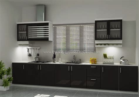 Evens Construction Pvt Ltd: Simple and small Kerala kitchen interior design