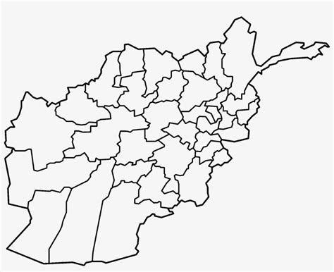 Afghanistan Provinces Blank - Afghanistan Map Transparent PNG ...