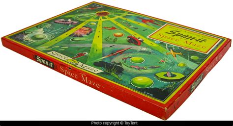 Span-it Space Maze Game - Burckes A-mazing Games 1948