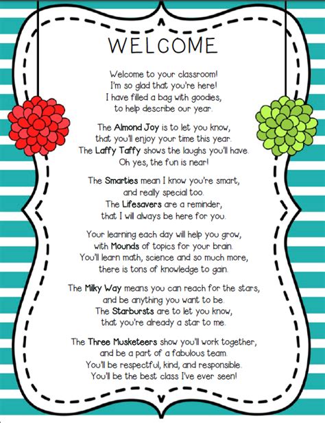 Mrs. O Knows: Five For Friday Linky August 29 | Welcome poems, Welcome to school, Classroom ...