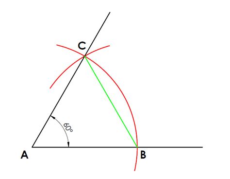 Constructing a 60° Angle - Technical Graphics