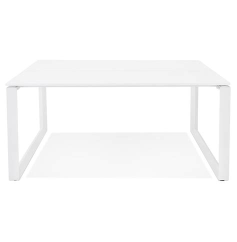 Table de réunion / bureau bench 'BAKUS SQUARE' blanc - 140x140 cm ...