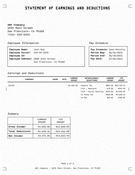 Sample Pay Stub Templates - Mr Pay Stubs