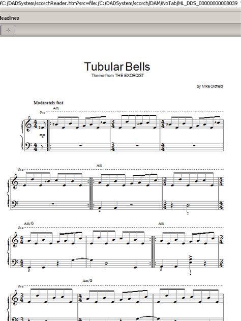 Tubular Bells | Sheet Music Direct