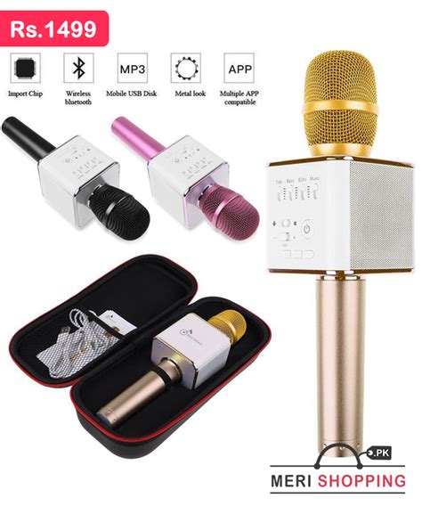 Bluetooth Microphone/Speaker Handheld Mic Rs.1499 Only