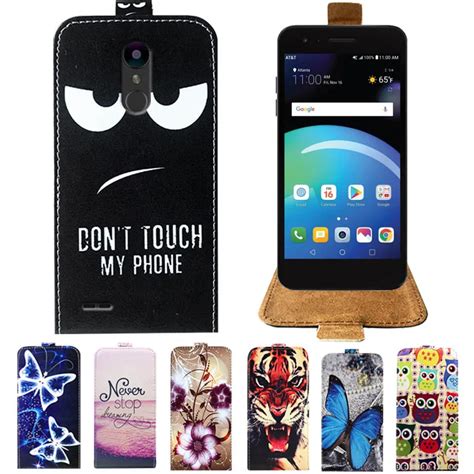 For LG Phoenix 4 Case Newest Cartoon PU Leather Print Flip Case For LG ...