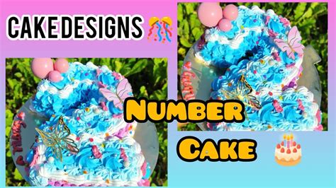 2 Number Cutting Cake tutorial | number 2 cake without mould |Simple And Easy Trick For Cake ...