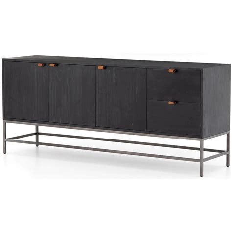 Trey Sideboard, Black | Modern buffets and sideboards, Black sideboard ...