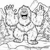 Yeti Coloring Pages  Free & Printable sketch template