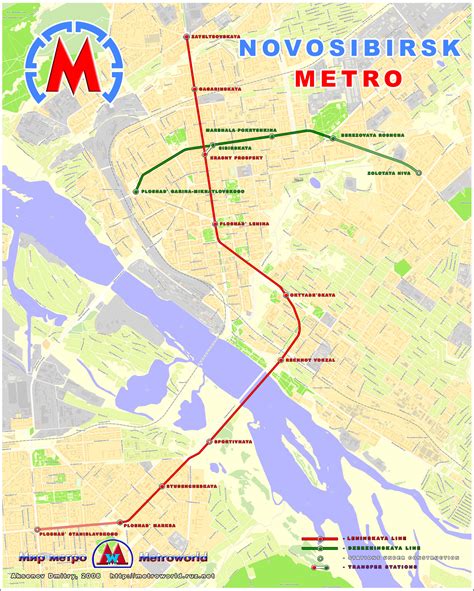 Novosibirsk Metro Map - Novosibirsk • mappery