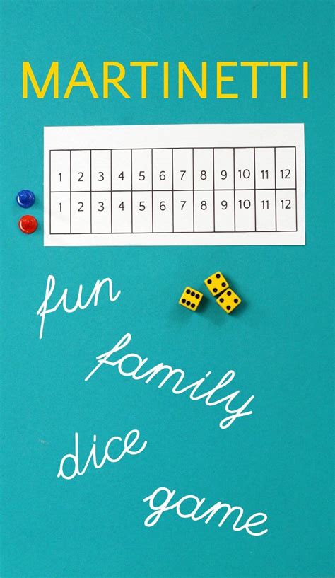 Martinetti Dice Game: A Nail-Biting Family Game of Chance | Dice games, Pig dice game, Family games