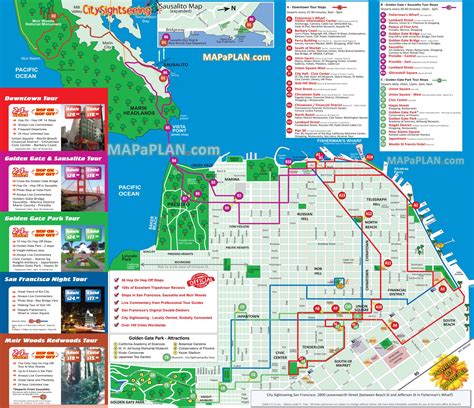 Printable San Francisco Cable Car Map