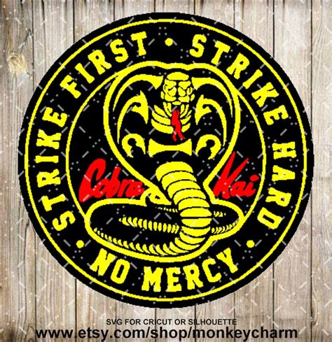 Cobra Kai Dojo Logo Cut File SVG AND PNG Files. - Etsy