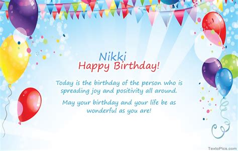 Happy Birthday Nikki pictures congratulations.