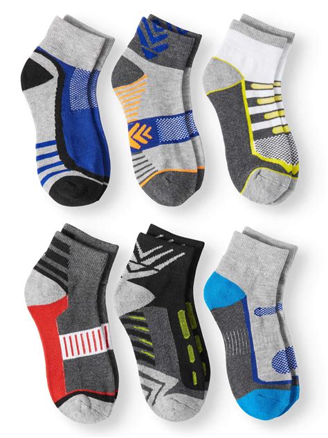 Jefferies Socks Boys Socks, 6 Pack Ankle Athletic Performance (Little Boys & Big Boys) – Deal ...