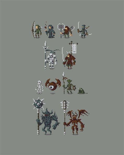 How To Pixel Art, Cool Pixel Art, Game Design, Game Character Design, Dungeons And Dragons ...