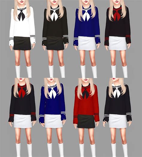 Child version sailor top20 swatches /top tap / only child suggested by anony | Sims 4 child ...