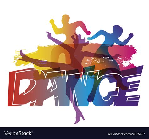 Modern dance dance party Royalty Free Vector Image