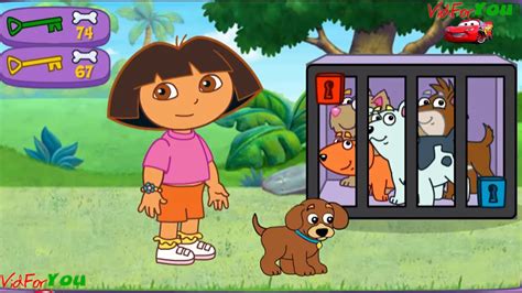 Dora's Puppy Adventure |Dora save her puppy pals . Dora with Dogs | - YouTube