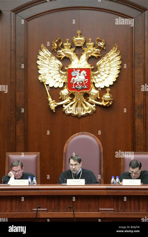 Russia s federal Constitutional Court judges in session Stock Photo - Alamy