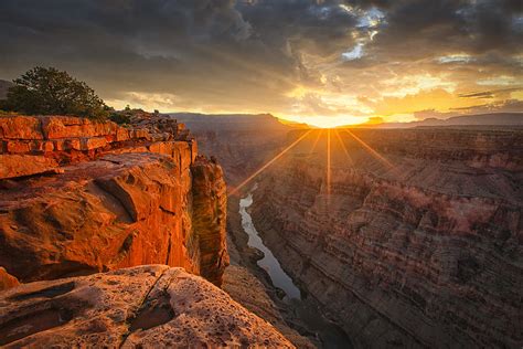 Sunrise Over The Grand Canyon Photograph by Michael Zheng