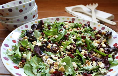 Salad with Nuts, Feta and Cranberries (Two Ways!)