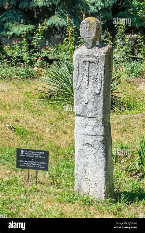 Anthropomorphic Stele from the 2. millenium BC at the garden of the ...